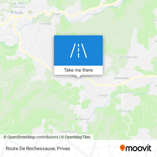 Route De Rochessauve map