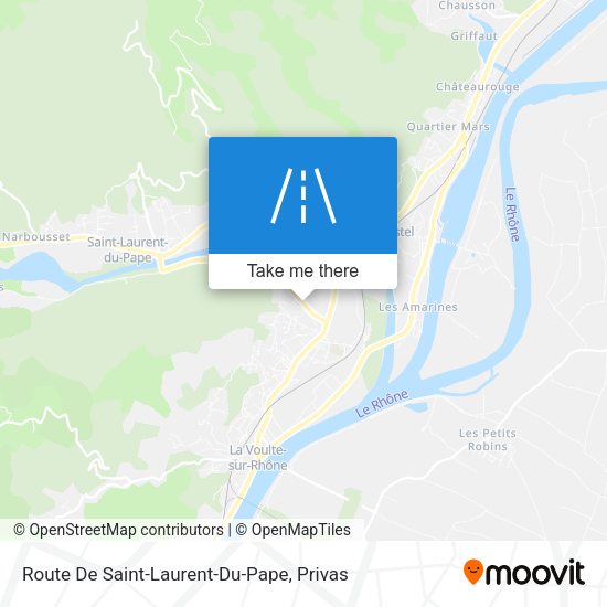 Route De Saint-Laurent-Du-Pape map