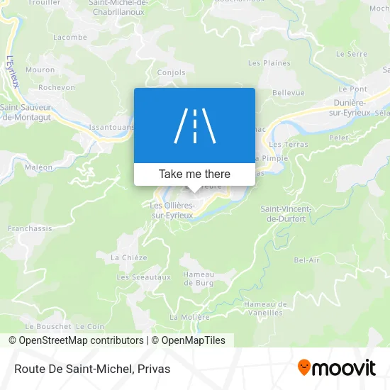 Route De Saint-Michel map