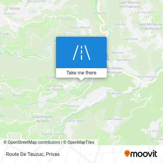 Route De Tauzuc map