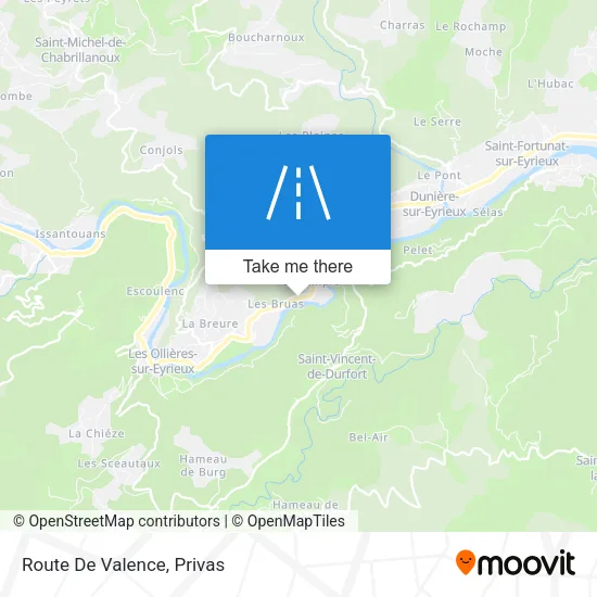 Route De Valence map