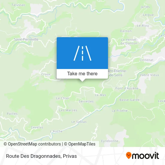 Route Des Dragonnades map