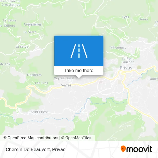 Chemin De Beauvert map
