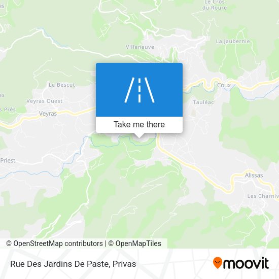 Rue Des Jardins De Paste map