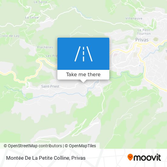 Montée De La Petite Colline map