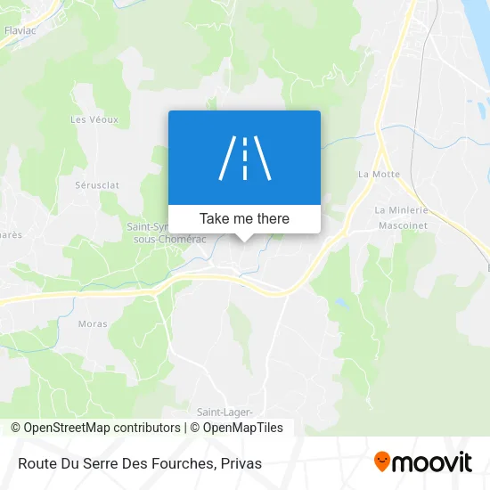 Route Du Serre Des Fourches map