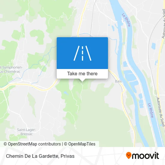 Chemin De La Gardette map