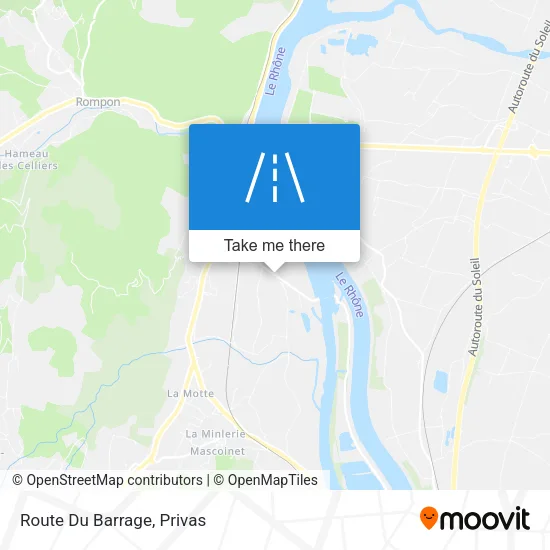 Route Du Barrage map