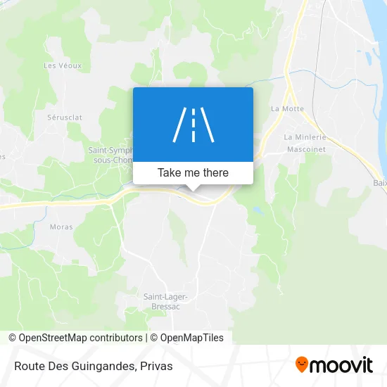 Route Des Guingandes map