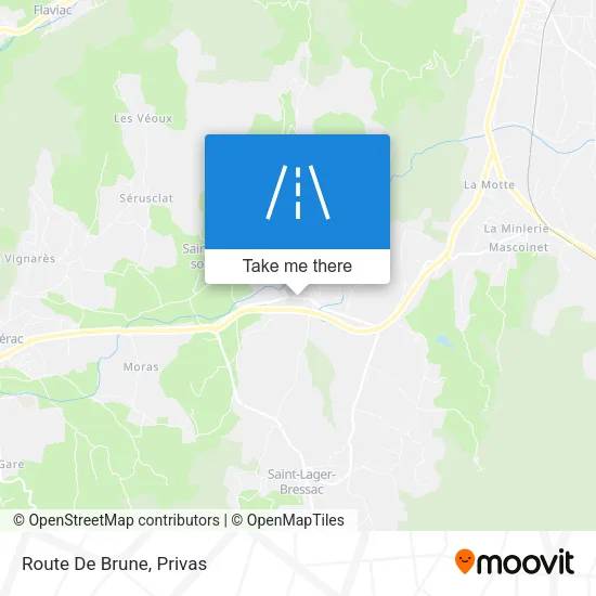 Route De Brune map