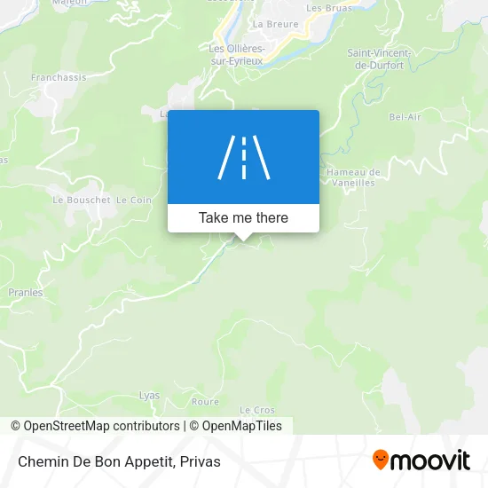 Chemin De Bon Appetit map