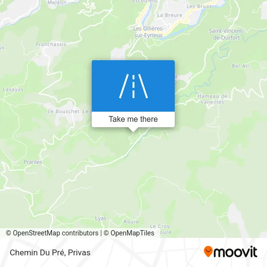 Chemin Du Pré map