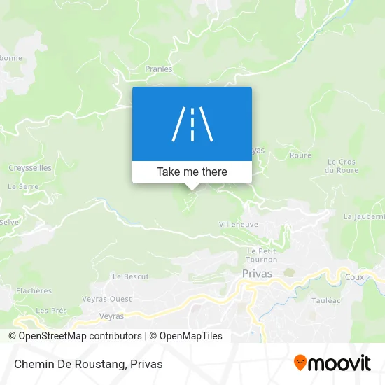 Chemin De Roustang map