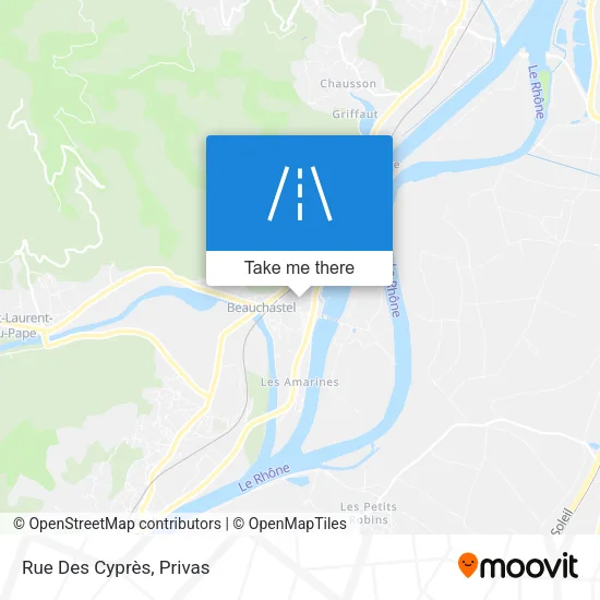 Mapa Rue Des Cyprès