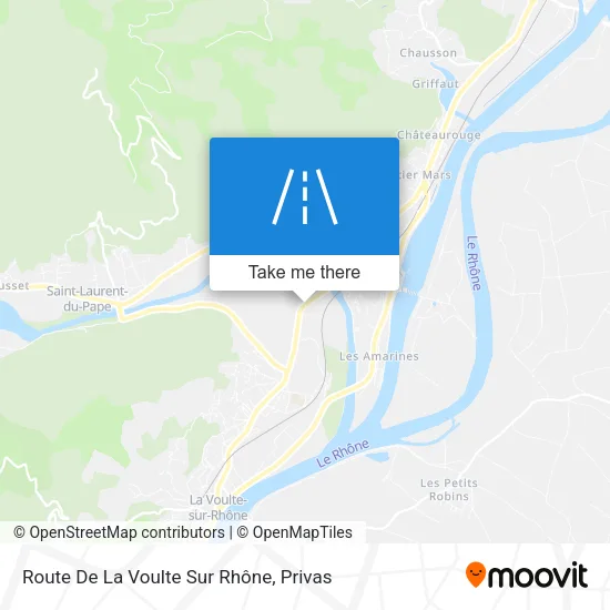Route De La Voulte Sur Rhône map