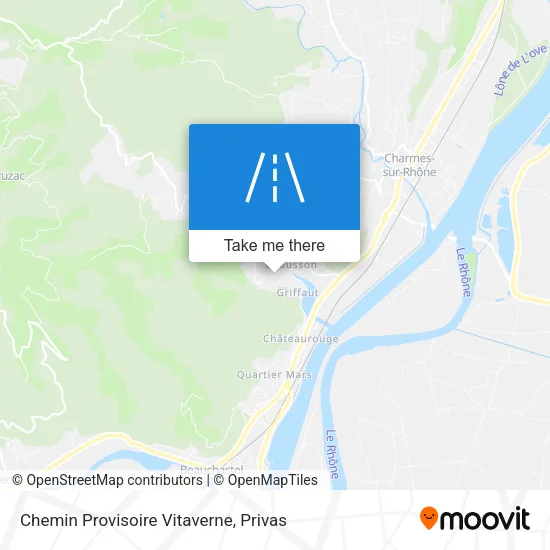 Chemin Provisoire Vitaverne map
