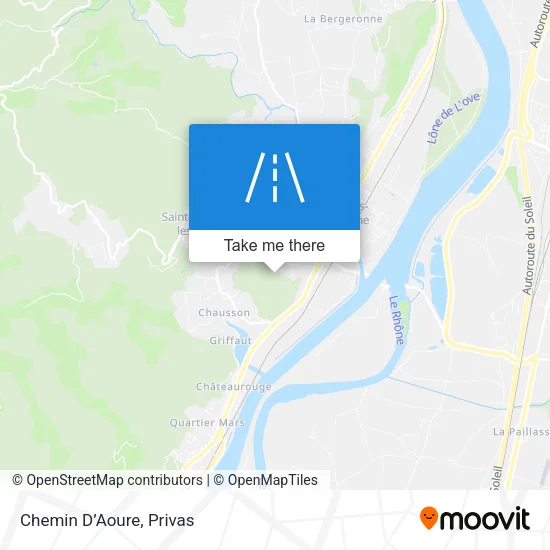 Chemin D’Aoure map