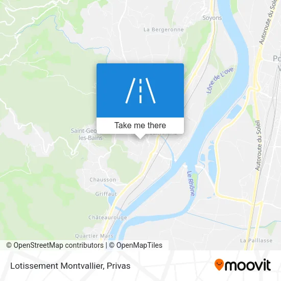 Lotissement Montvallier map