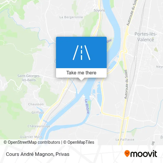 Cours André Magnon map