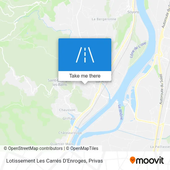 Lotissement Les Carrés D'Enroges map