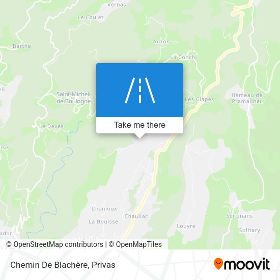 Chemin De Blachère map