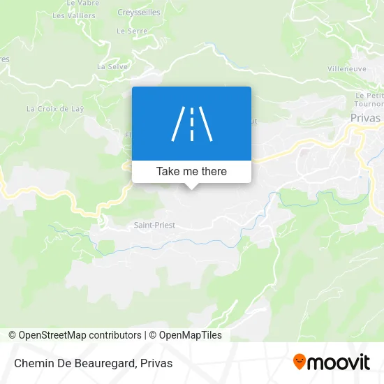 Chemin De Beauregard map