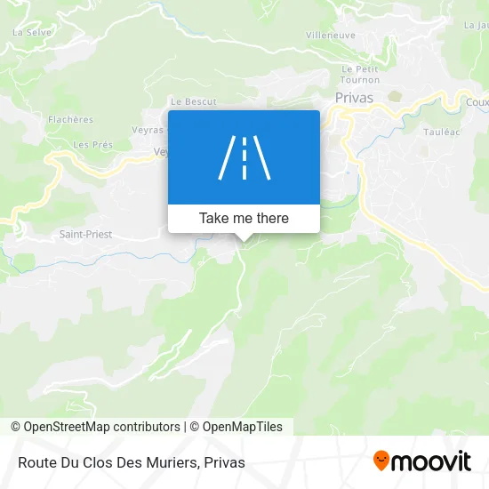 Route Du Clos Des Muriers map