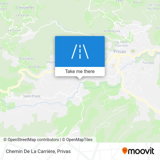 Chemin De La Carrière map