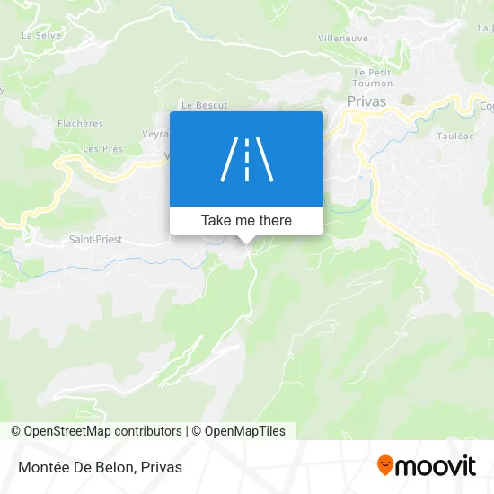 Montée De Belon map