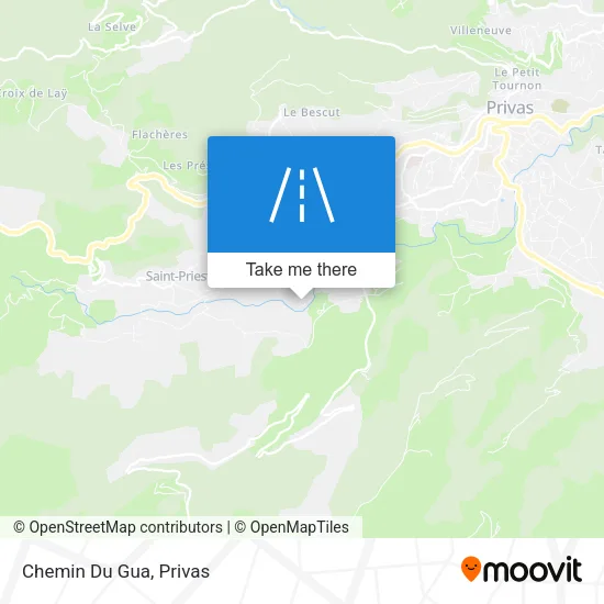 Chemin Du Gua map