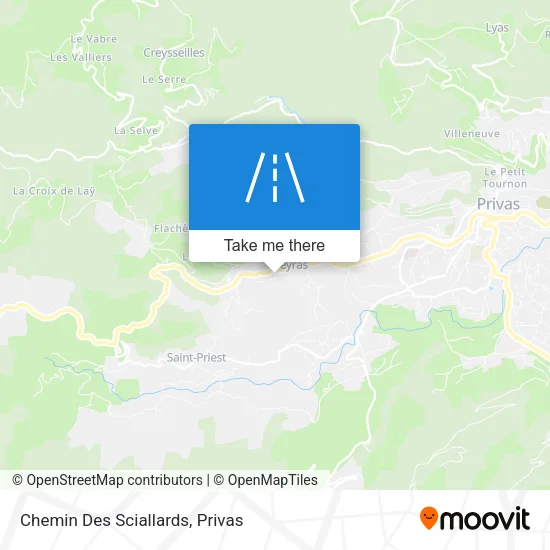 Chemin Des Sciallards map