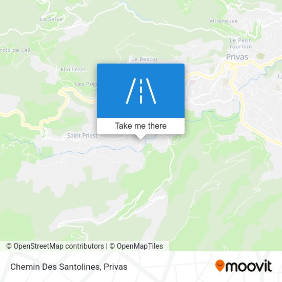 Mapa Chemin Des Santolines