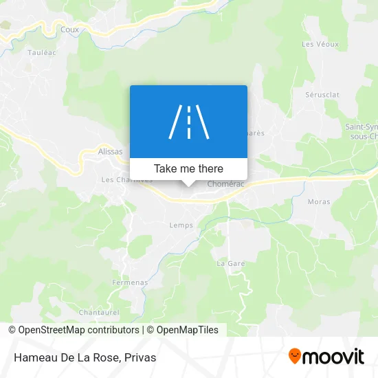 Hameau De La Rose map