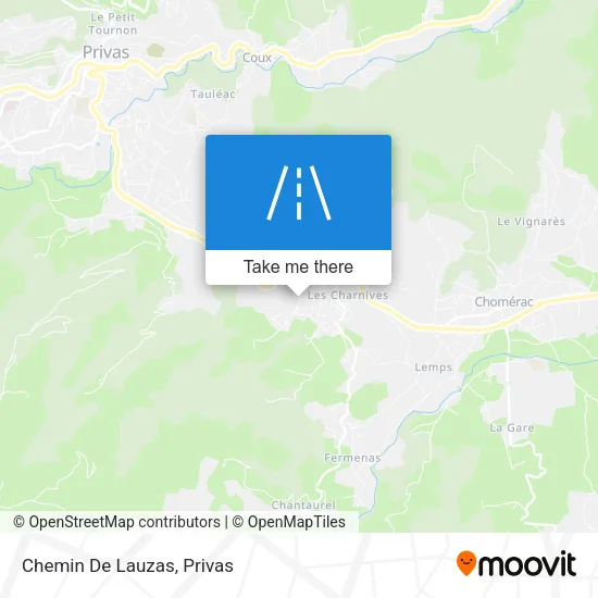 Chemin De Lauzas map