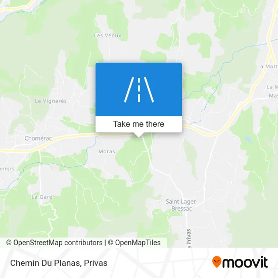 Chemin Du Planas map
