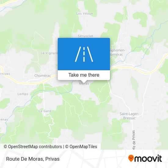 Route De Moras map