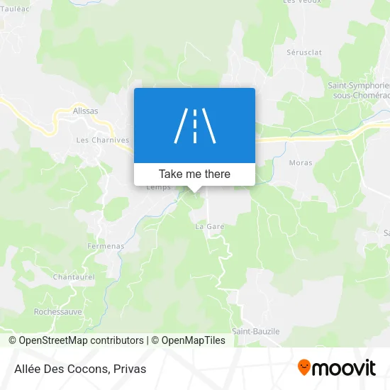 Allée Des Cocons map
