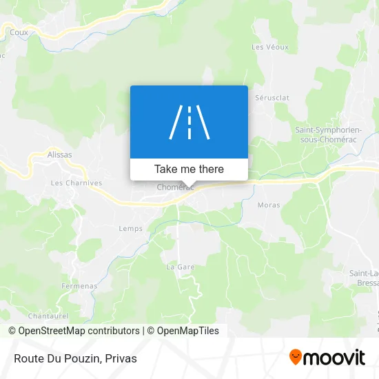 Route Du Pouzin map