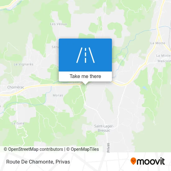 Route De Chamonte map