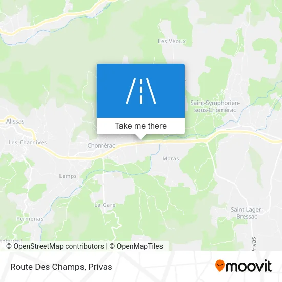 Route Des Champs map