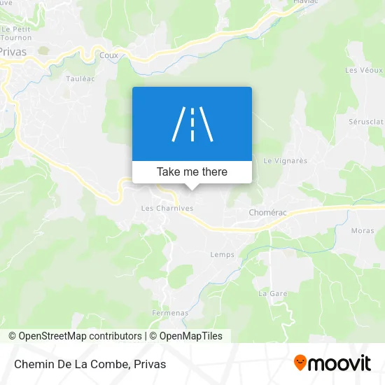 Chemin De La Combe map