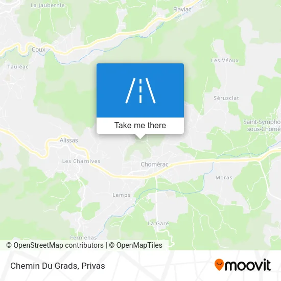 Chemin Du Grads map