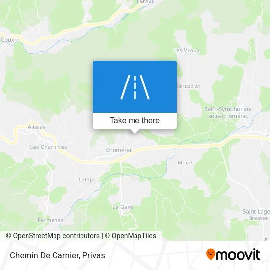 Chemin De Carnier map