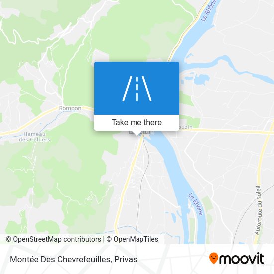 Montée Des Chevrefeuilles map