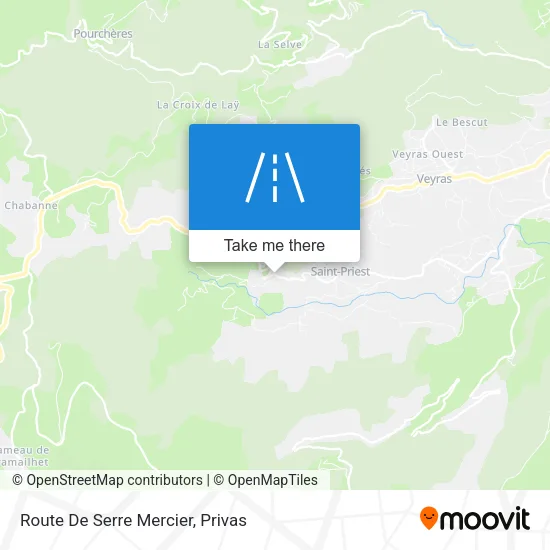 Route De Serre Mercier map