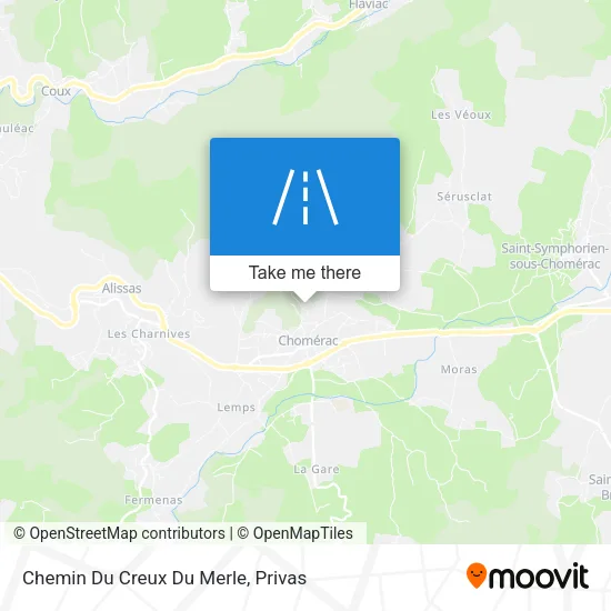 Chemin Du Creux Du Merle map