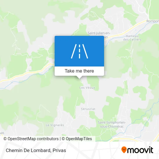 Chemin De Lombard map