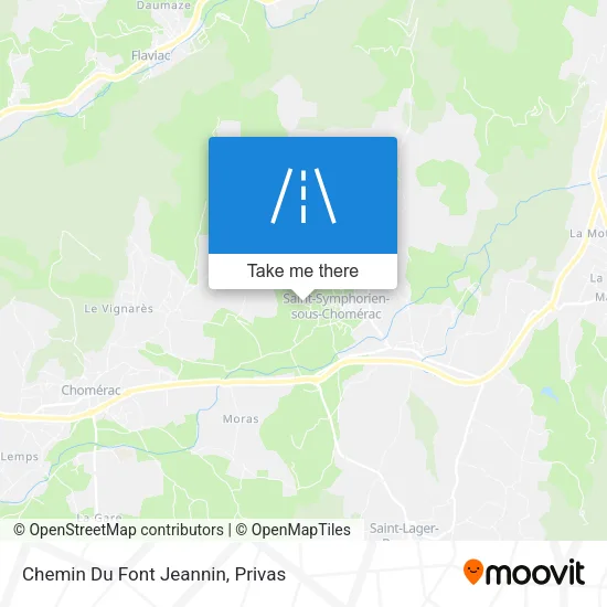 Chemin Du Font Jeannin map