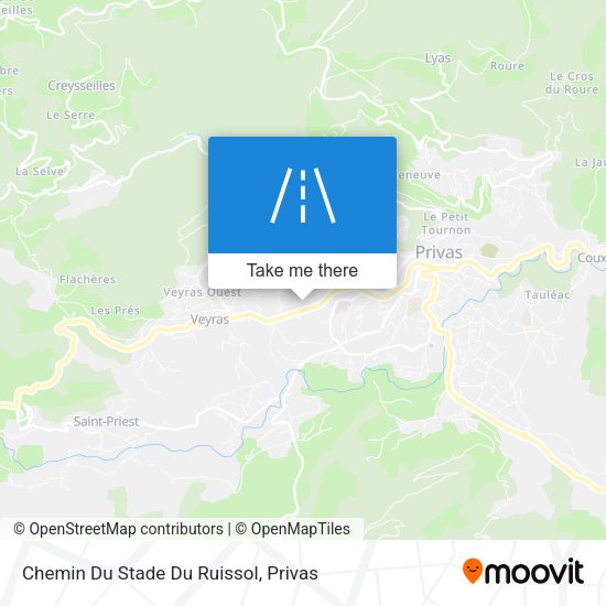 Chemin Du Stade Du Ruissol map