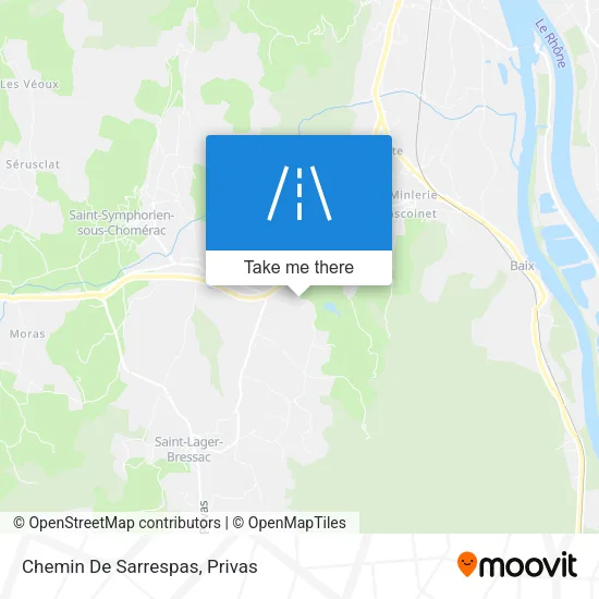 Chemin De Sarrespas map